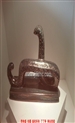 刘远长大师限量899号的《轮回》蛇年生肖陶瓷