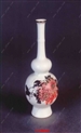 近代景德镇艺术陶瓷拾遗补缺（粉彩菊花葫芦瓶 高20.5cm　口径2.2cm ）