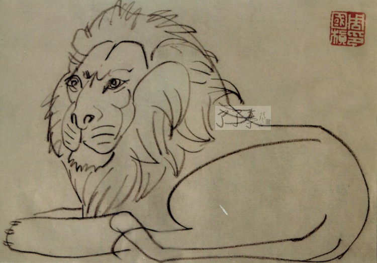 周国桢教授的动物速写系列画