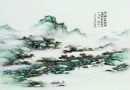 汪野亭&#8194;粉彩山水瓷板成交价： 98万