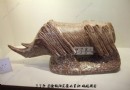 刘远长编号99号犀牛雕塑“武士”