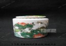 张万莲 古彩花鸟茶叶罐