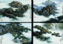 张松茂 粉彩“黄山撷影”瓷板（四件） RMB 800,000-1,200,000