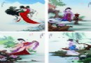 凌超 “四美人图”瓷板（四件）RMB 160,000-180,000