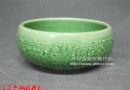 李申盛颜色釉作品：开片柠绿 高级陶瓷美术师