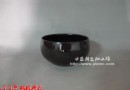李申盛颜色釉作品：黑金 小钵  高级陶瓷美术师