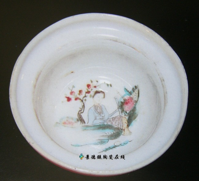 无款·桃花美女·水洗