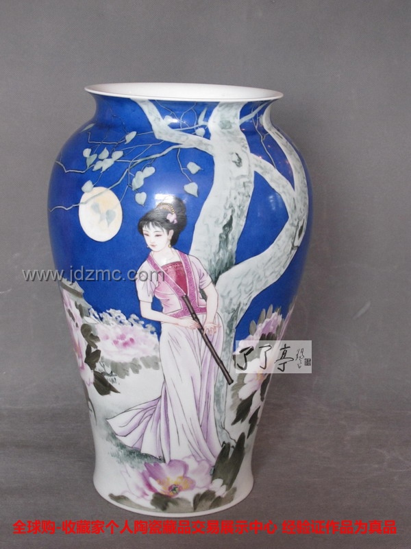 （已售）沈浮 新彩《春江花月夜》大小：150件