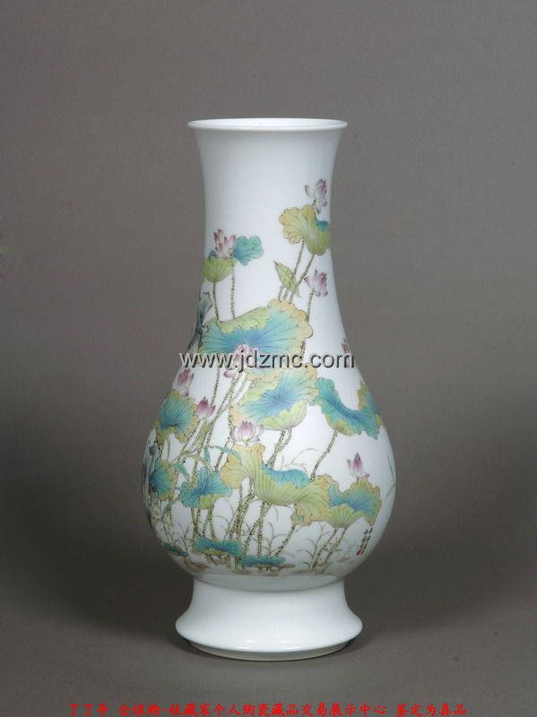 毕胜 粉彩《荷花》 作品的大小：150件