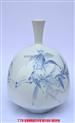 徐滢《竹报平安》青花瓷瓶