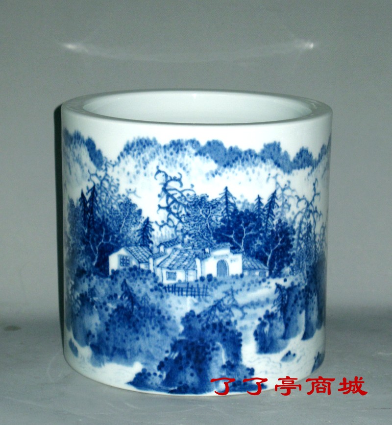 《家园》.青花．杨杰.(江西省高级工艺美术师)