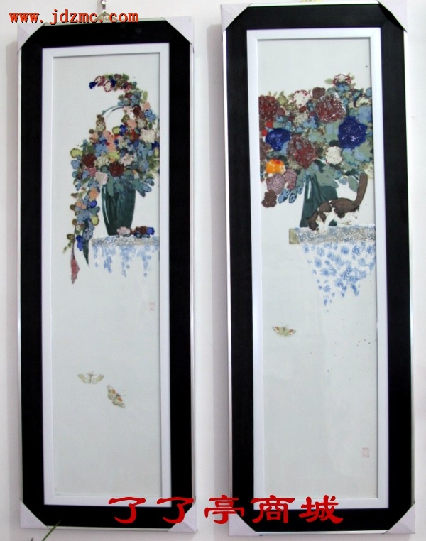 《花卉Ⅱ》高温颜色釉.旷军民(美术系硕士、职业画家)