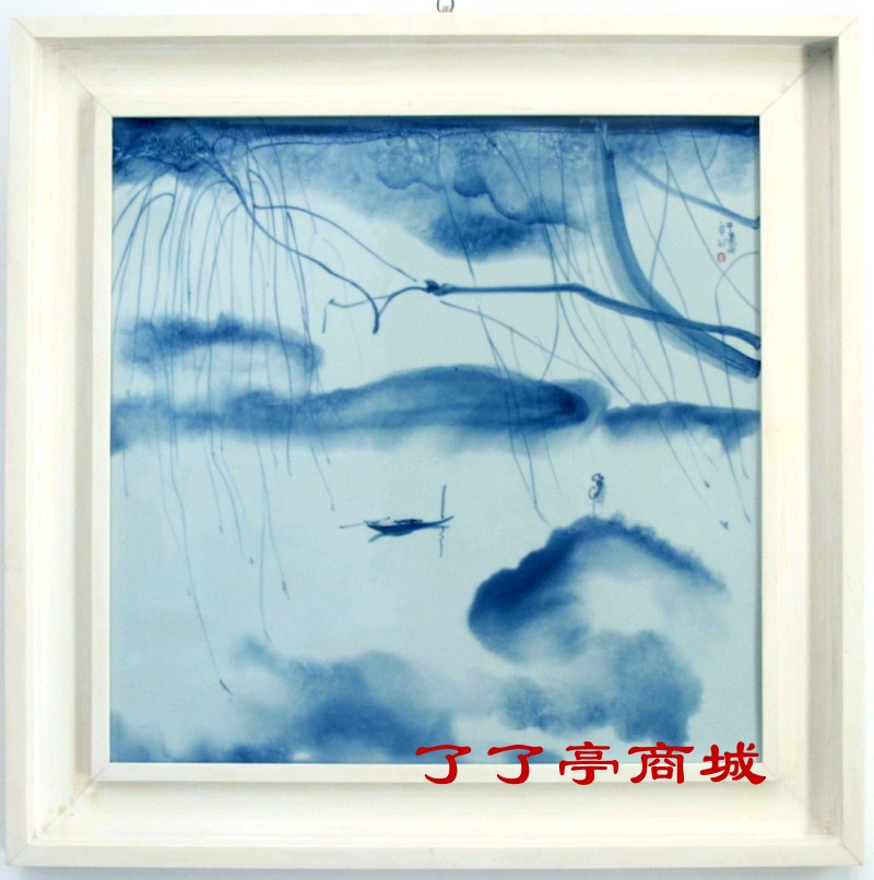 《梦乡》青花．干道甫(陶瓷美术硕士，景德镇陶瓷学院讲师.)