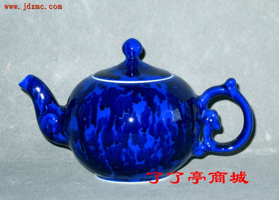 《青金系列．壶》高温颜色釉．李申盛(江西省高级技师〈国家一级〉)
