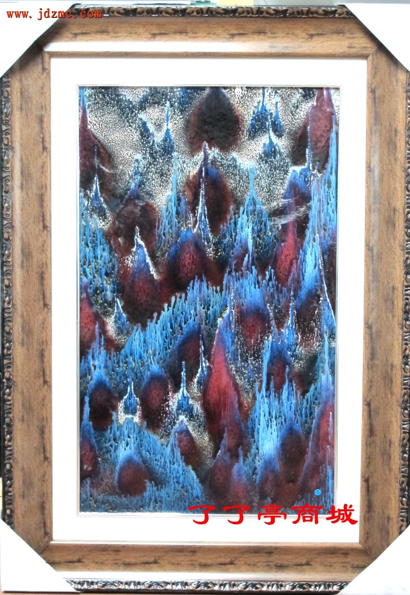 《山不吟高自极天》高温颜色釉．李申盛(江西省高级技师〈国家一级〉)