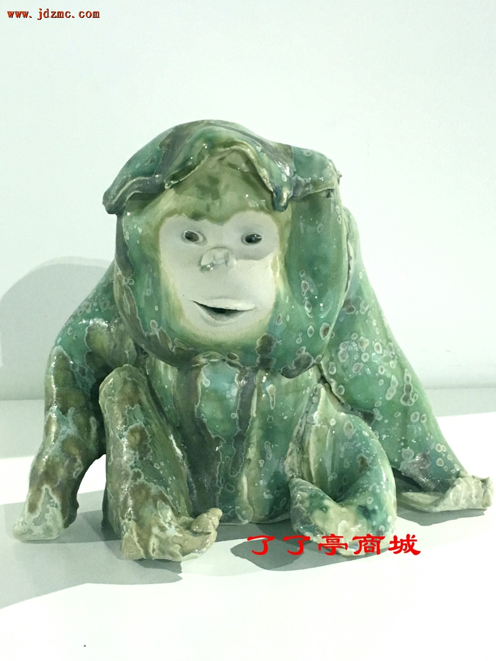 《好奇》泥板原作．瓷雕塑．赵坤(江西省陶瓷艺术大师）