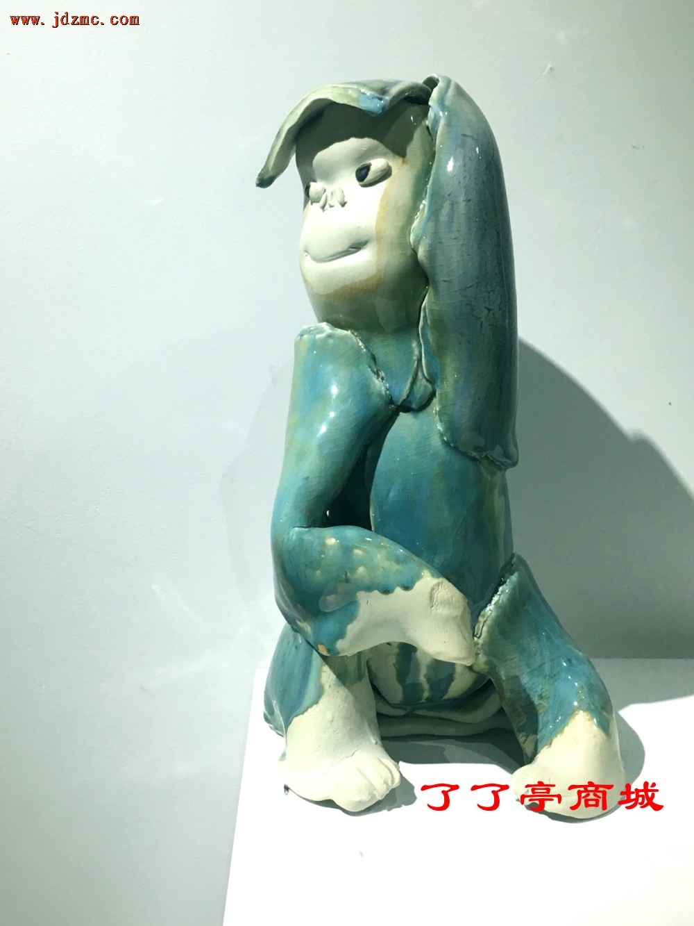 《盼望》泥板原作．瓷雕塑．赵坤(江西省陶瓷艺术大师）