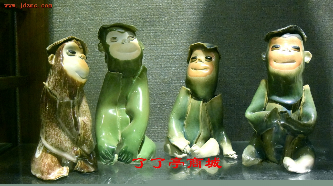 《仰望》泥板原作．瓷雕塑．赵坤(江西省陶瓷艺术大师）