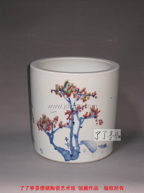 李云峰 青花釉里红 80件小品 乡景