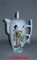 张万莲《窈窕淑女》古彩仕女茶壶