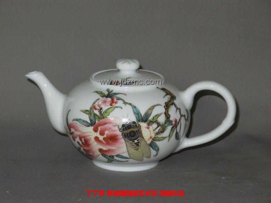 徐国明 精工粉彩《禅心》陶瓷茶壶