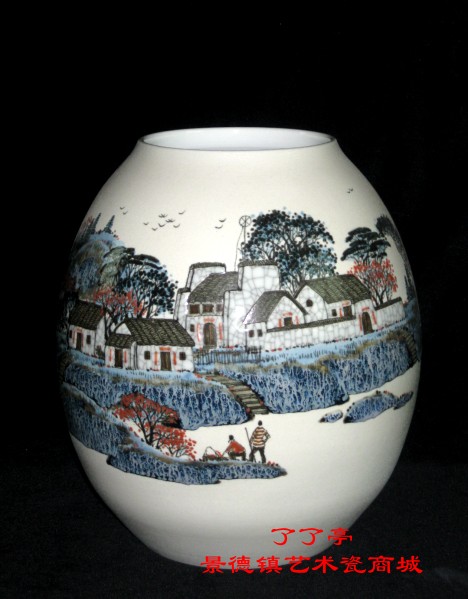 “清江一曲抱村流”·综合装饰·程曲流（江西省工艺美术大师、陶瓷院校美术教授）