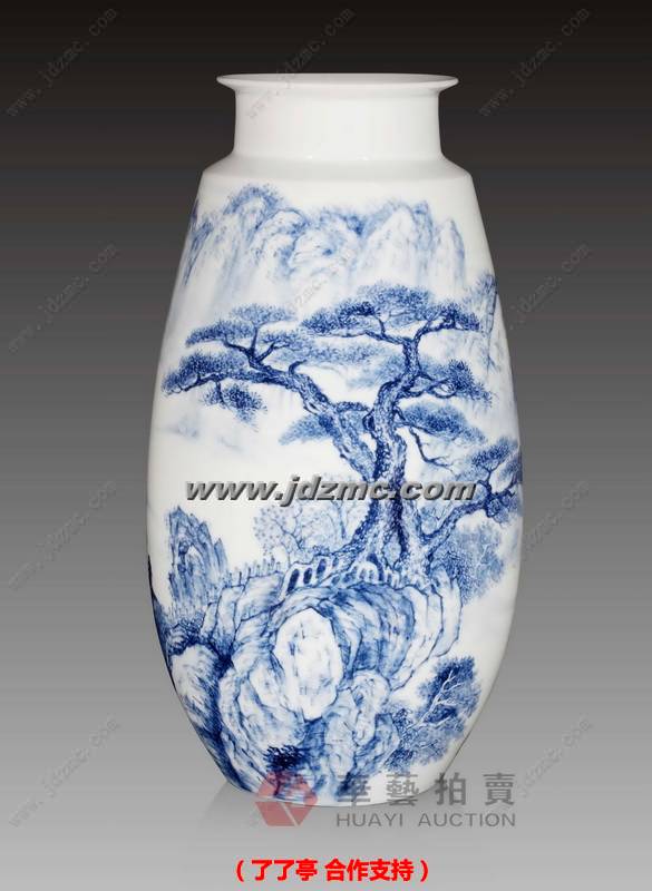 观云•青花瓷瓶 朱金明