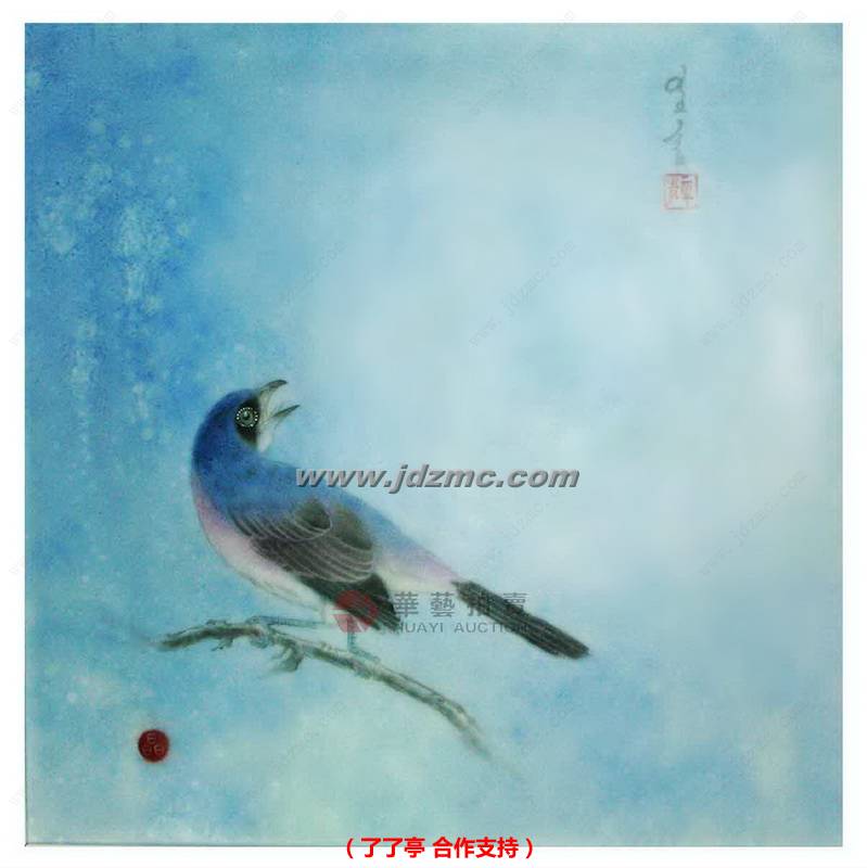 山涧云起时•釉上彩瓷板、薛圣言