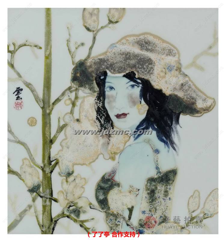 花季系列—1、2·高温色釉瓷板 郑云云