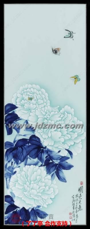 国色天香•青花斗彩 王淑凝