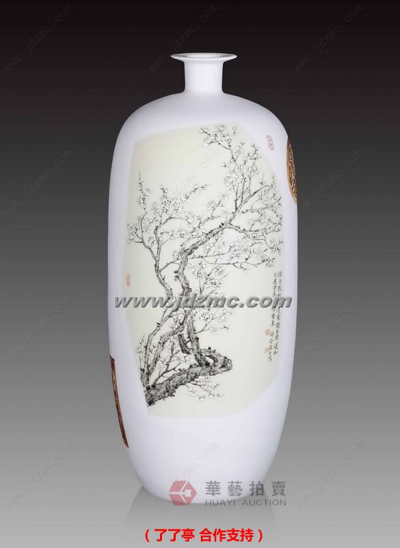 暗香浮动•综合装饰瓷瓶 汪开潮