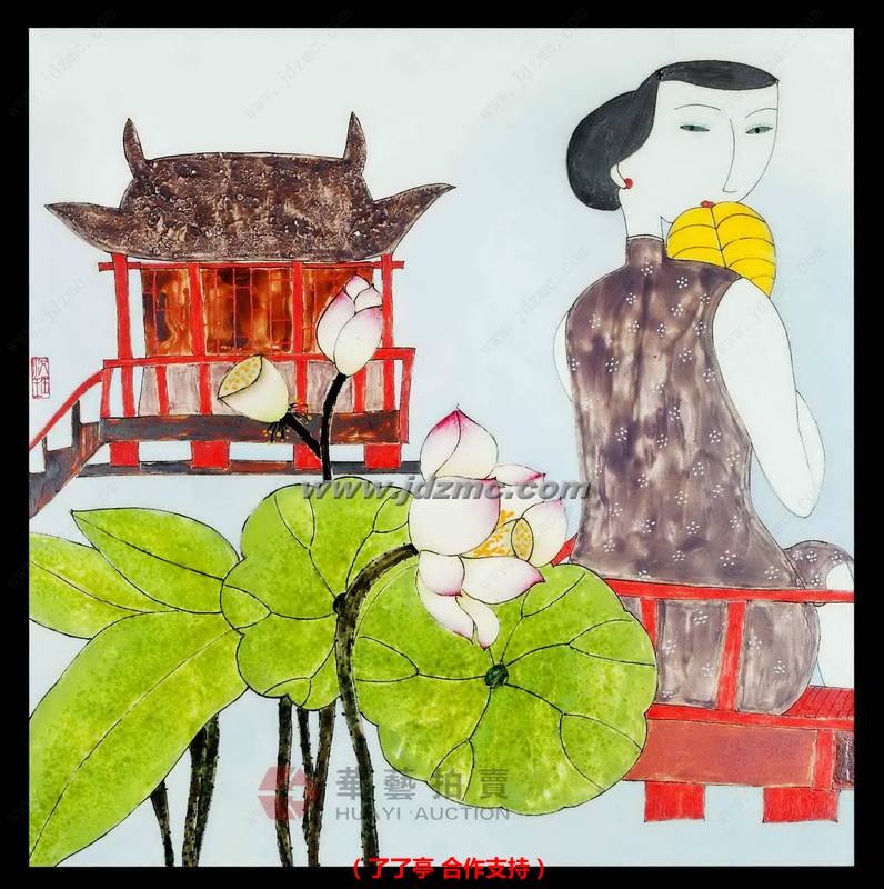 回眸•综合装饰瓷板 洪瑶