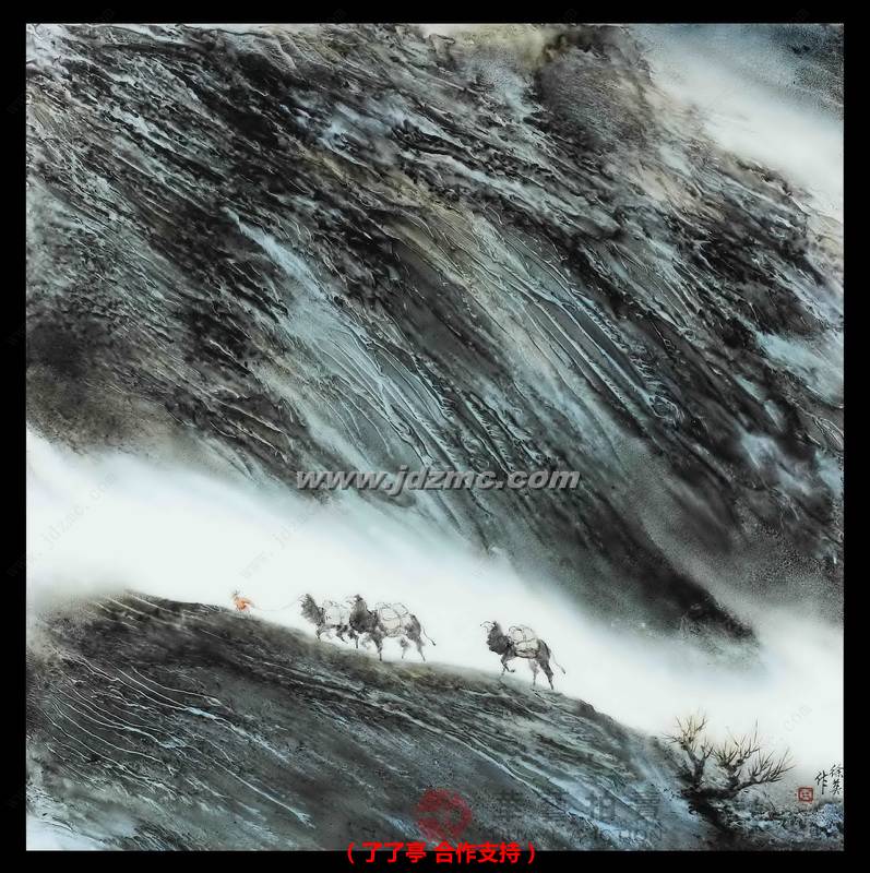 岁月如歌•泼彩瓷板 徐英