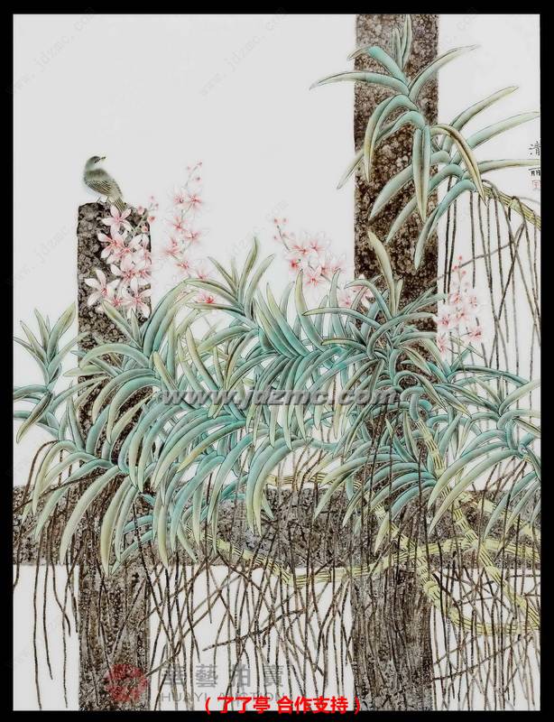 谧•粉彩瓷板 王清丽