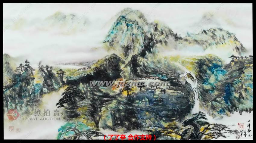 千峰翠色•釉上彩瓷板 赵春雷