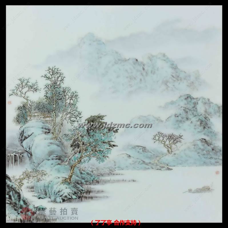 居潭•釉上彩瓷板 陈彧