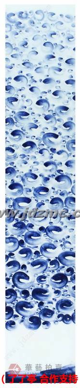 无尽的思绪•青花瓷板 张凌云