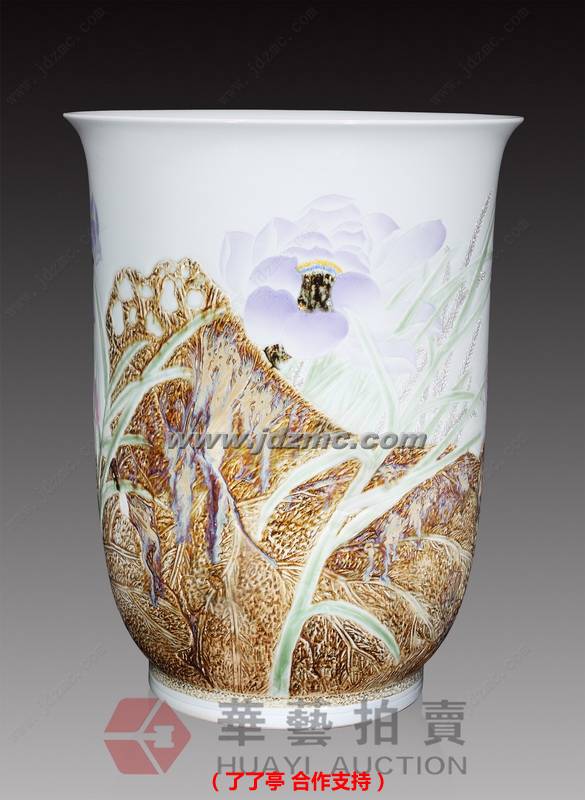 清荷•高温色釉综合装饰瓷瓶 徐岚