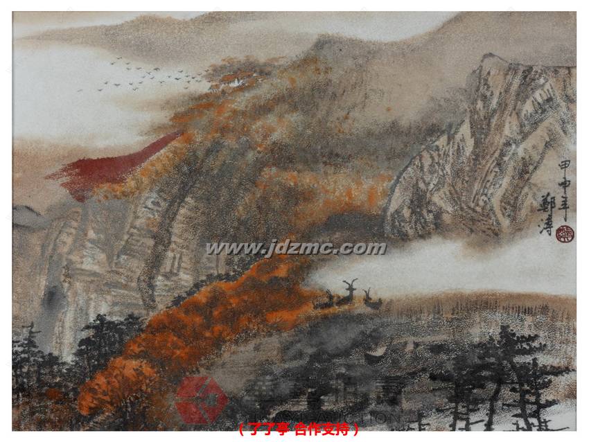 秋岭人家•综合装饰瓷板 郑溥