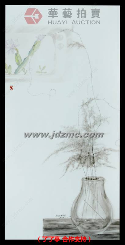 垂帘系列之二•釉上彩瓷板 吴维娜