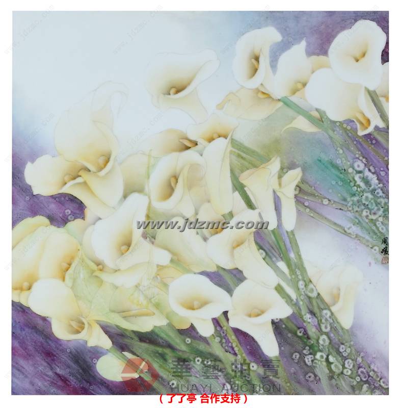 润雨•釉上彩瓷板 周媛