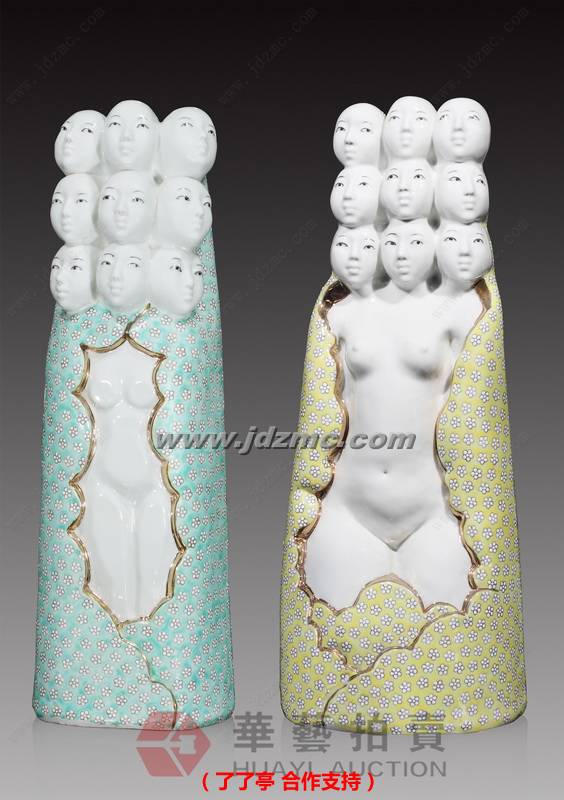 谜语（一、二）•瓷雕 邵长宗