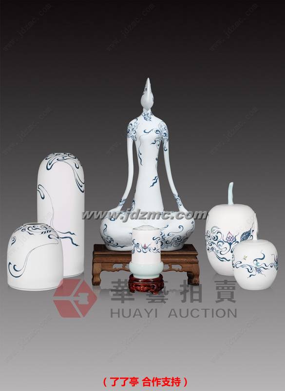祈福•瓷雕（1套6件，带座） 方利民