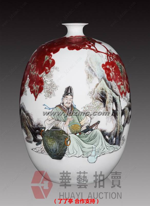 李白诗意•综合装饰瓷瓶 王安维