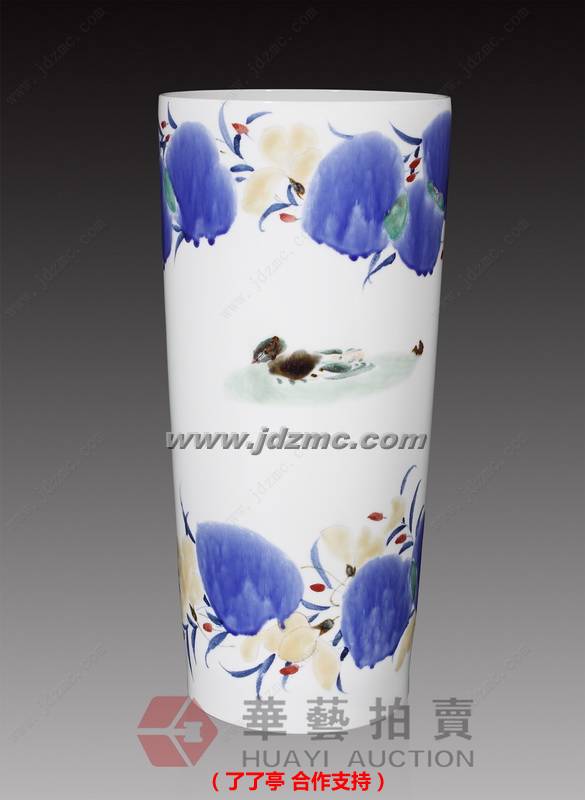 花荫醉•高温颜色釉箭筒 朱斐翡